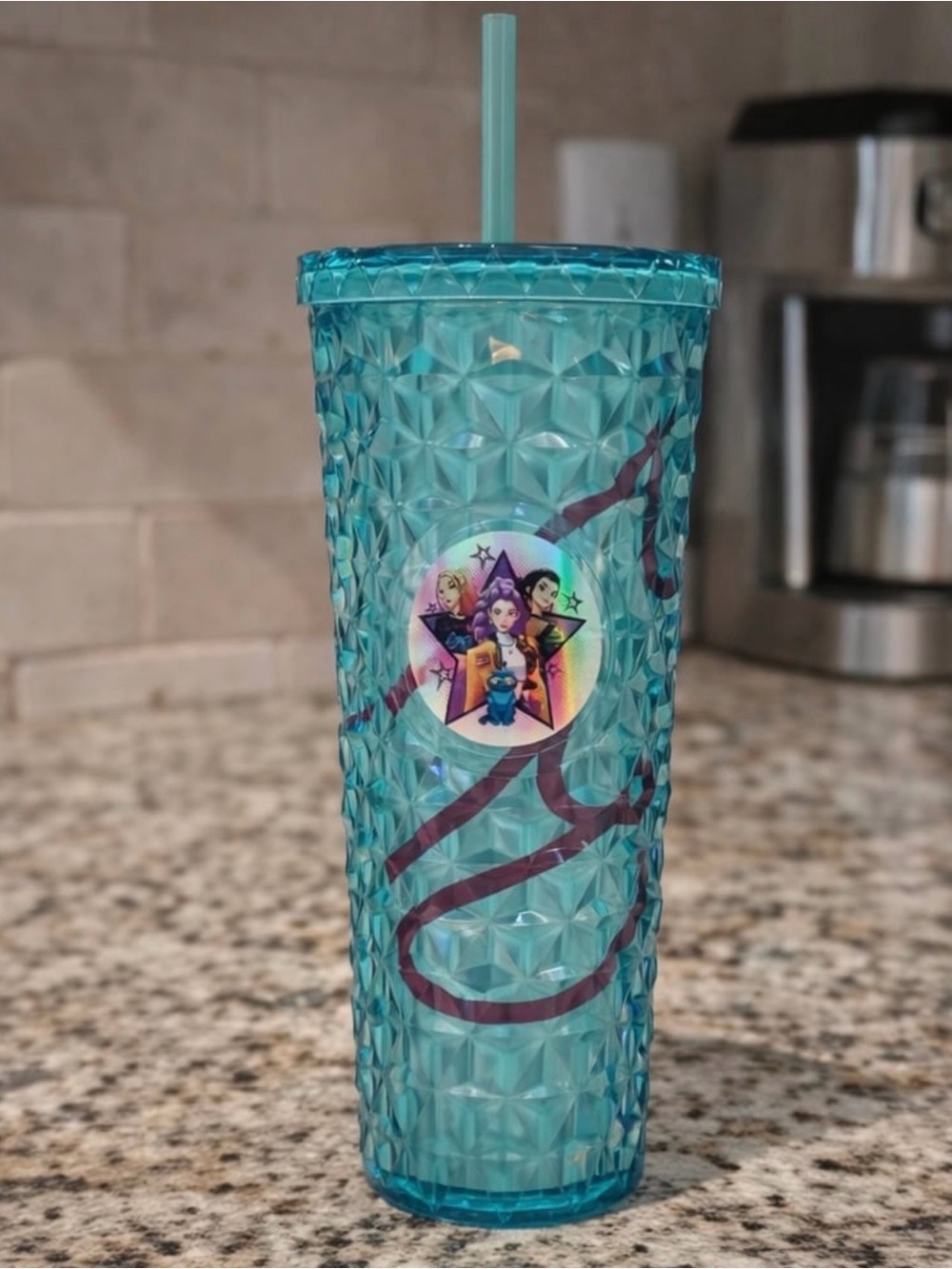 KPOP LED Light Up Tumbler Cup w/ Straw + Holographic Box Set